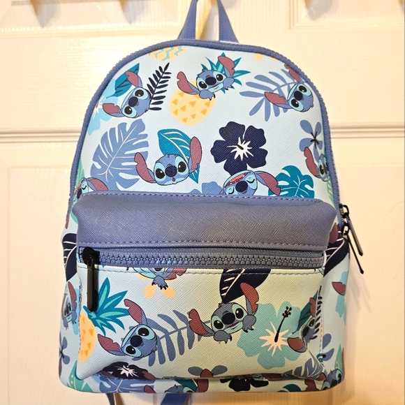 Disney Lilo And Stitch Mini Backpack Travel Super Cute LightWeight Adorable - Picture 1 of 4